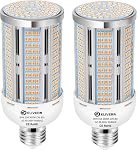 Paquet de 2 50W LED Ampoule claire de maïs 6000 Ampoule de maïs Led de Lumen Super Bright 3000K Blanc chaud E26/E27 Base LED Ampoule pour maison Garage éclairage Garage jardin Bureau Ménage