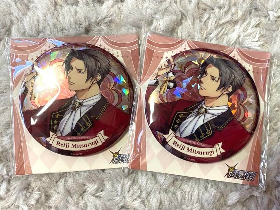 逆転裁判　アニメ　缶バッジ　コンプセット FANTHFUL 逆転裁判シリーズ FP010PWAA2024 缶バッジ（ブラインド