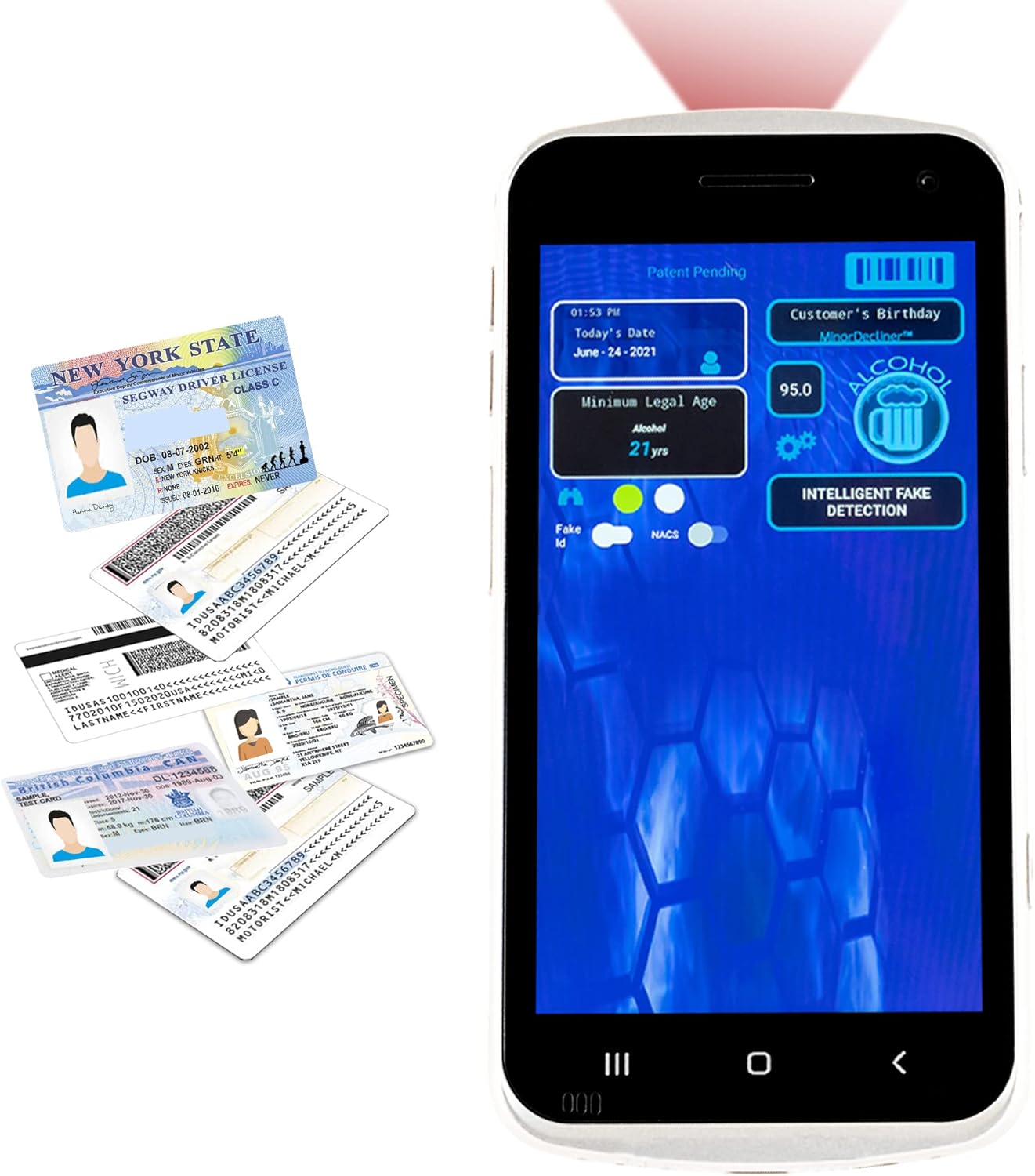 Amazon.com : Portable Smart ID Scanner for Bars, Clubs, and Other ...