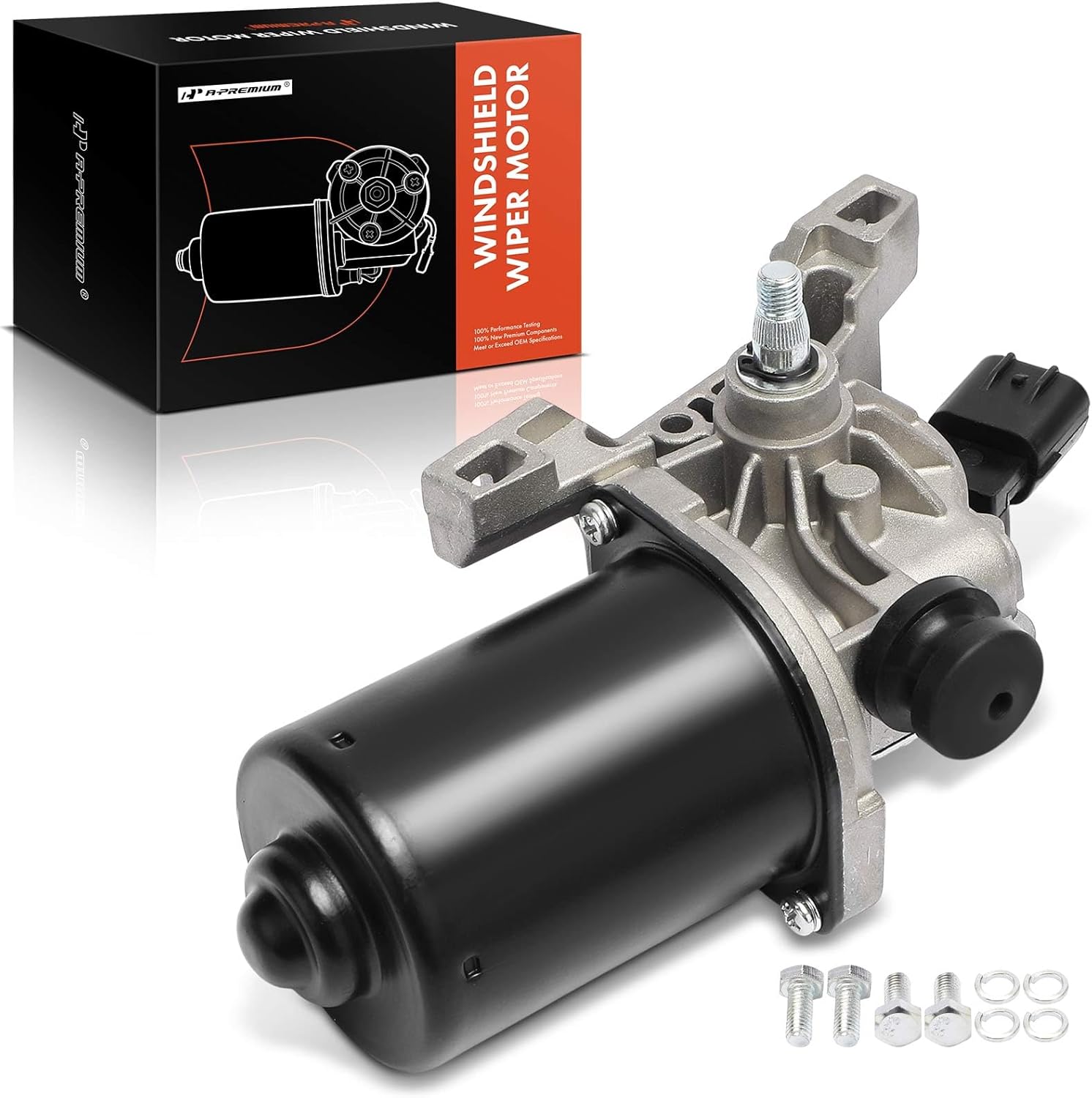 A-Premium Front Windshield Wiper Motor Compatible with Toyota Highlander 2014 2015 2016 2017 2018 2019, 5-Pin, Left Hand Drive, Replace# 851100E060