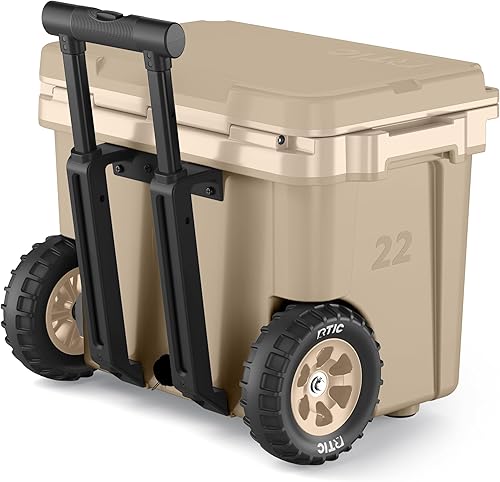 Miniatura 9 de RTIC Hielera ultraligera de 22 cuartos de galón con asa, caja de hielo portátil con aislamiento duro para playa, bebidas, bebidas, campamento,