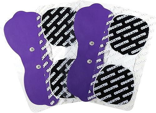 Tens Unit - Almohadillas de electrodo inalámbricas, almohadillas de repuesto MASTOGO con conectores estándar de 0.138in (4 unidadesjuego)