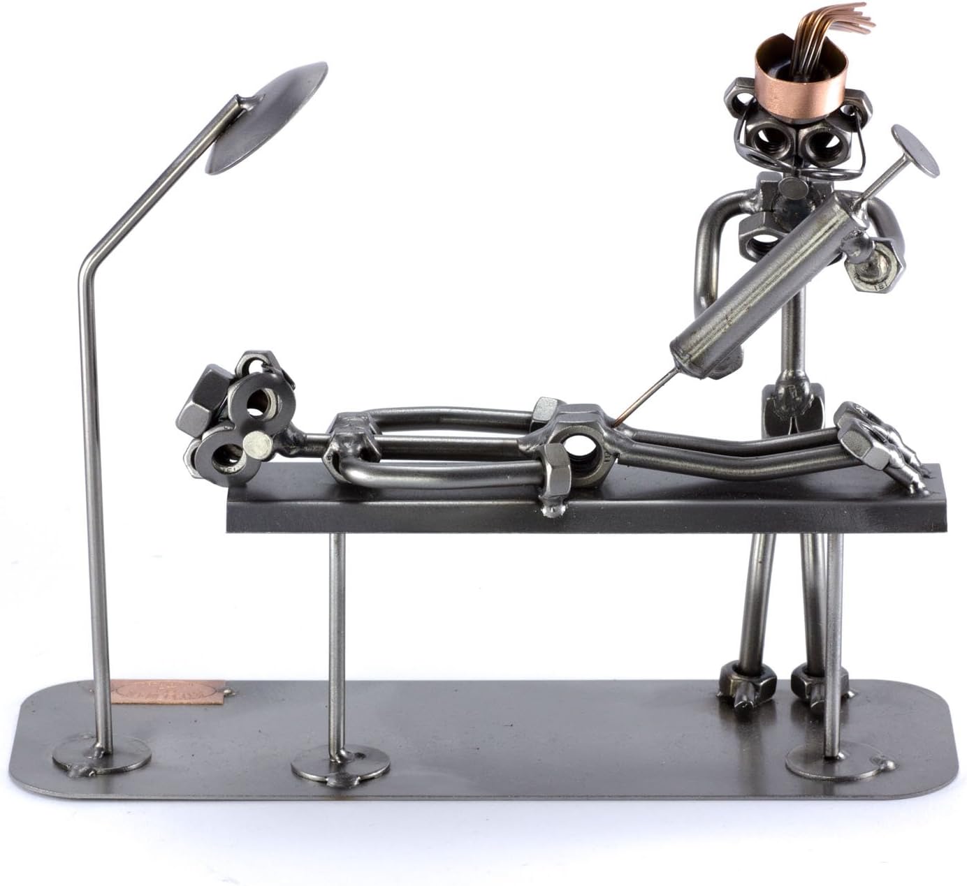 Steelman24 I Nuts and bolts sculpture Nurse I Handmade ornaments I Made in Germany I I Metal figurine