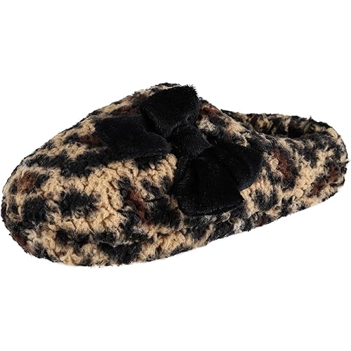 Jessica Simpson Women's Plush Marshmallow Slide on House Slipper Clog with Memory Foam