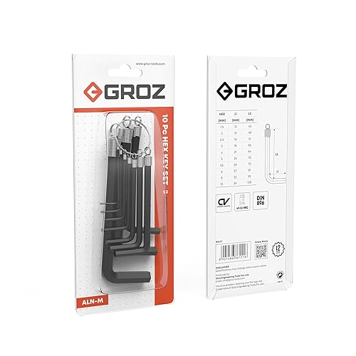 Miniatura 5 de Groz 36111 ALLENKEY, METRIC 1.5MM - 10MM, EXTREMO HEXO, JUEGO DE 10 PC,