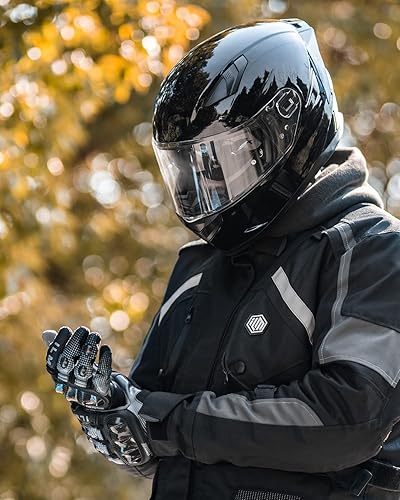 Miniatura 7 de ILM MIPS Casco de Moto Cara Completa con Inserción Pinlock, Doble Visera Antiniebla, para Carreras, para Hombres y Mujeres, Certificado DOT, Modelo