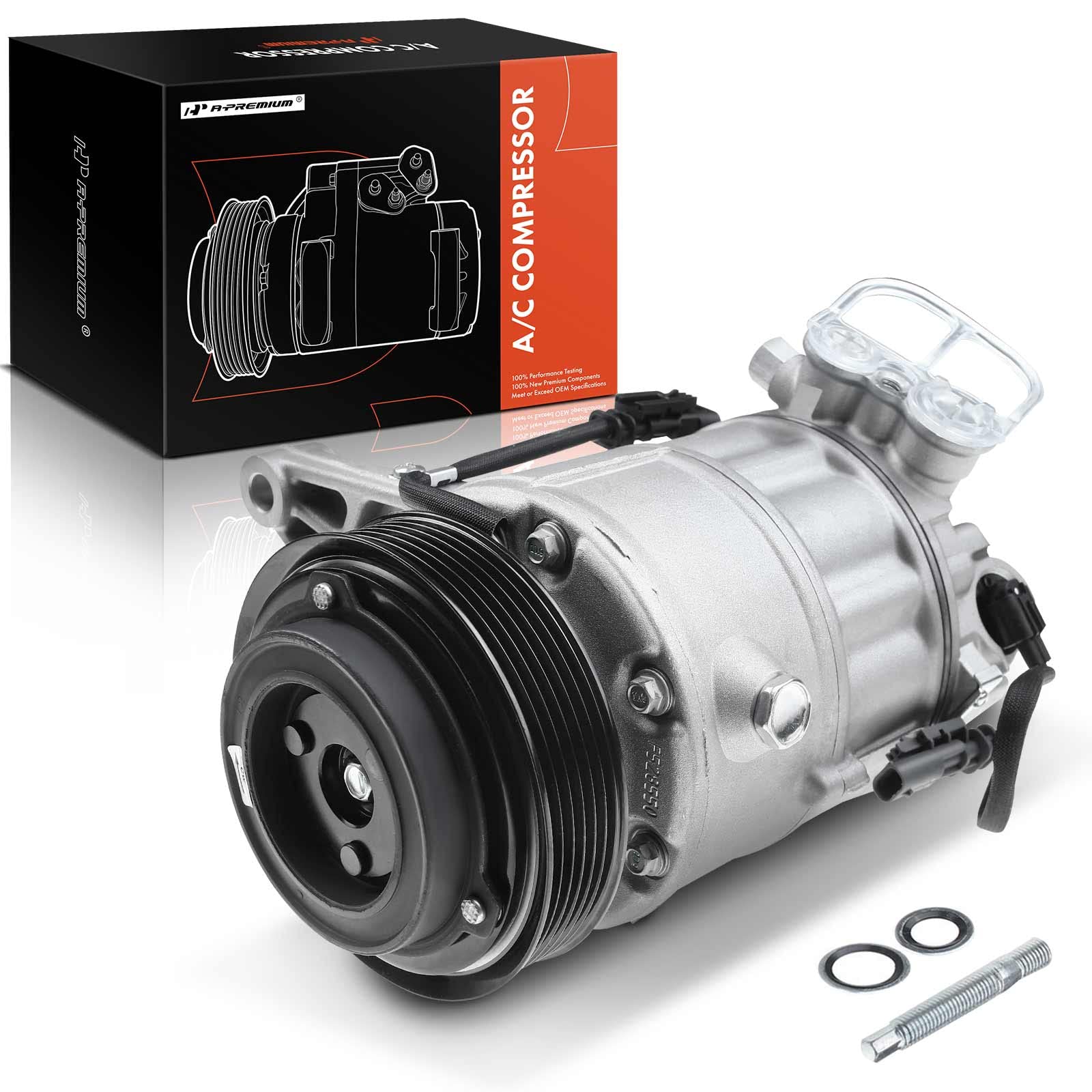 Photo 1 of A-Premium Air Conditioner AC Compressor with Clutch Compatible with Chevrolet Chevy Impala 2016-2018, Equinox 2016-2017 & GMC Terrain & Buick LaCrosse & Cadillac XTS