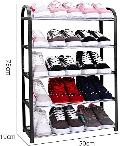 Miniatura 2 de Estante de zapatos Zapatero de aluminio de metal de pie Zapatero de pie DIY Estante de almacenamiento de zapatos Estante organizador para el hogar