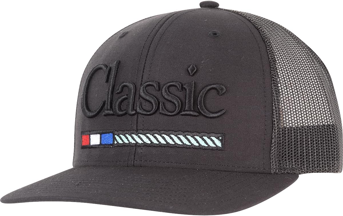Classic Rope Company Large Logo Cap Medium/Large Black Black M/L