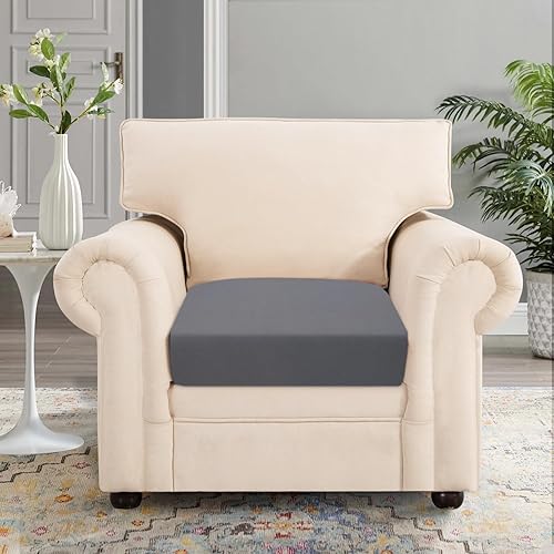 Miniatura 2 de SearchI Fundas elásticas de cojín de repuesto para sofá, 3 piezas, fundas elásticas para asiento de sofá, protector de muebles, funda suave con