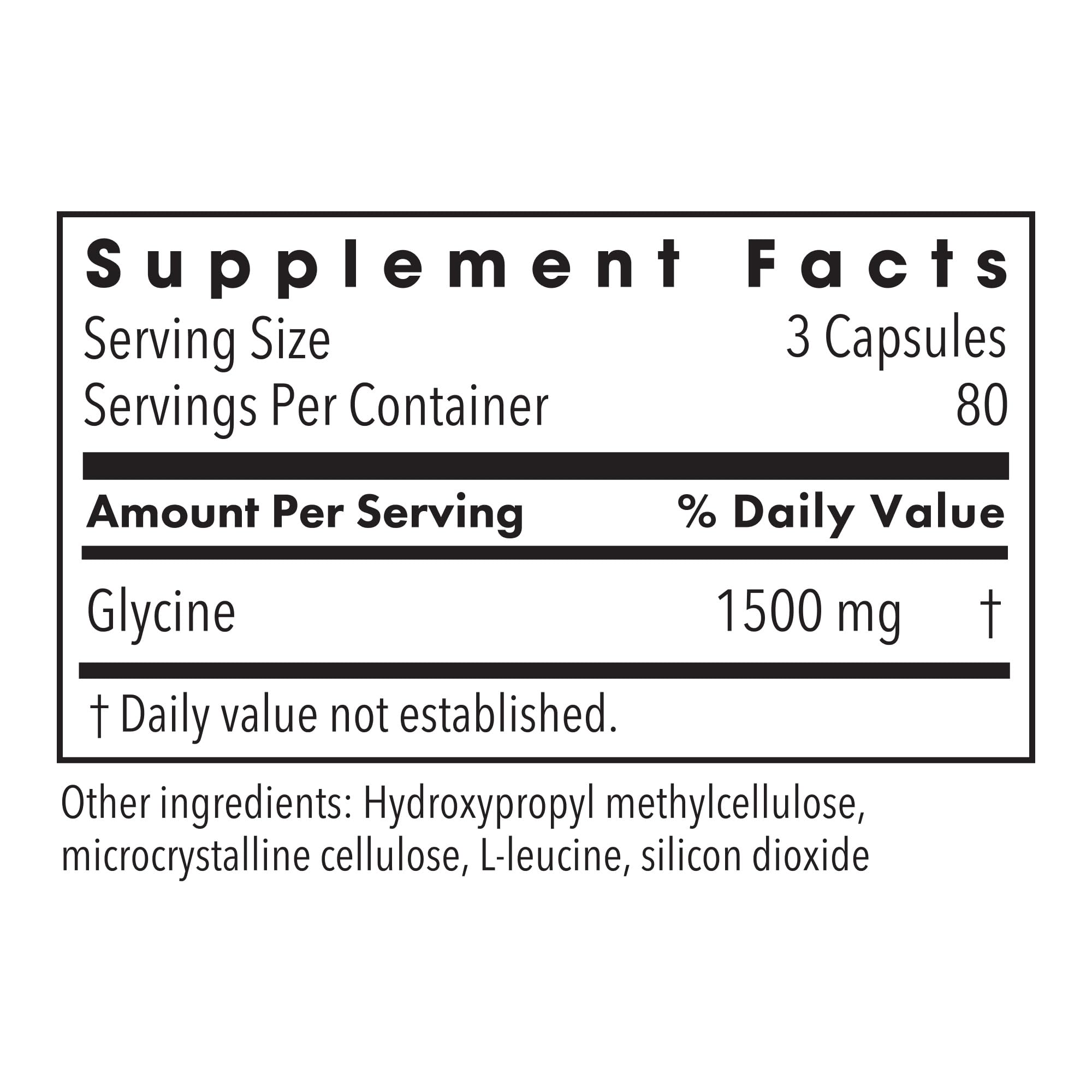 Metabolic Maintenance Glycine 500 mg, Sleep Support, 240 Count — Amazon image 2