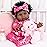 Aori Black Reborn Baby Dolls Girl - 22 inches Lifelike Black American Weighted Doll with Realistic Details, Gift for Kids 3+, Grandparents