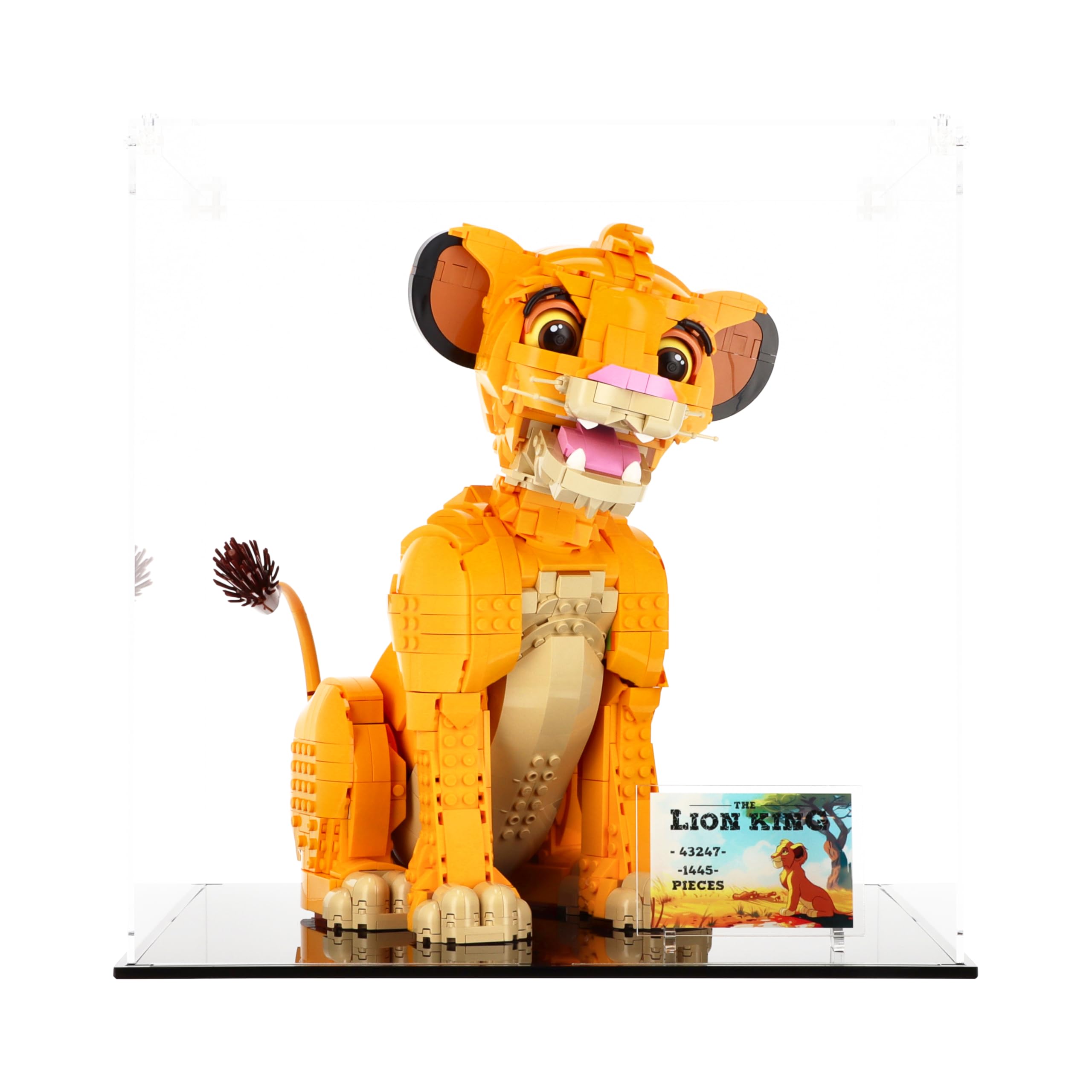 Plexico Clear Display Case For Lego 43247 Young Simba The Lion King