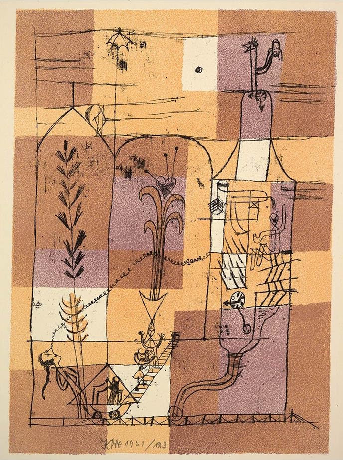 Impressions Paul Klee Scène Hoffmannesque toile premium d'artiste