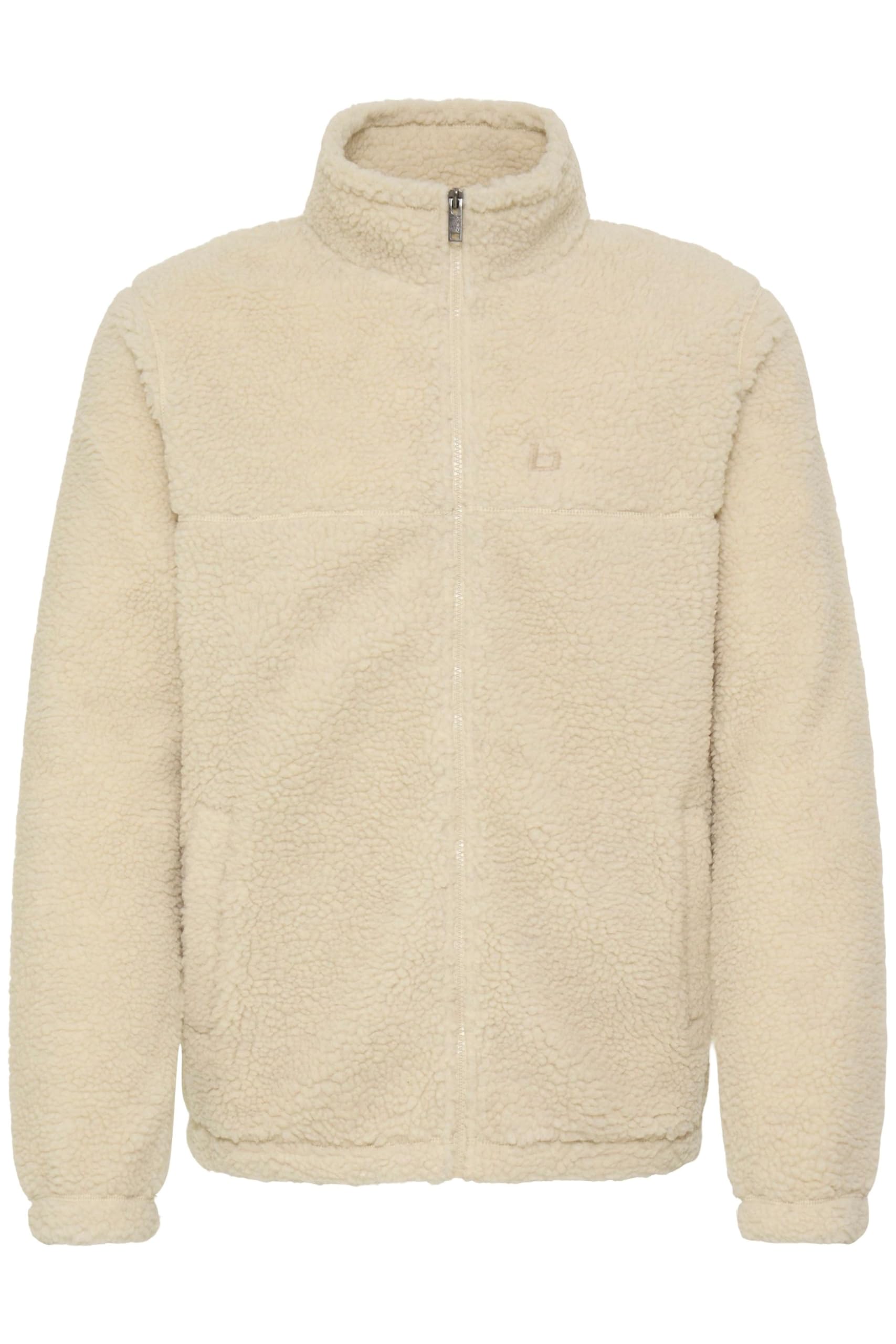 Blend BHTotem Herren Teddy-Jacke Übergangsjacke Jacke mit Stehkragen Eingrifftaschen Reißverschluss Label-Detail Regular fit