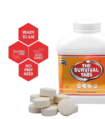 Survival Tabs Emergency Food Supply 60-Day Original Tabs, USA, Portable