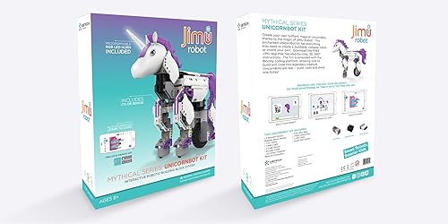Miniatura 6 de UBTECH Serie mítica: Kit Unicornbot Kit de construcción y codificación habilitado para construcción y codificación Kit de aprendizaje, morado