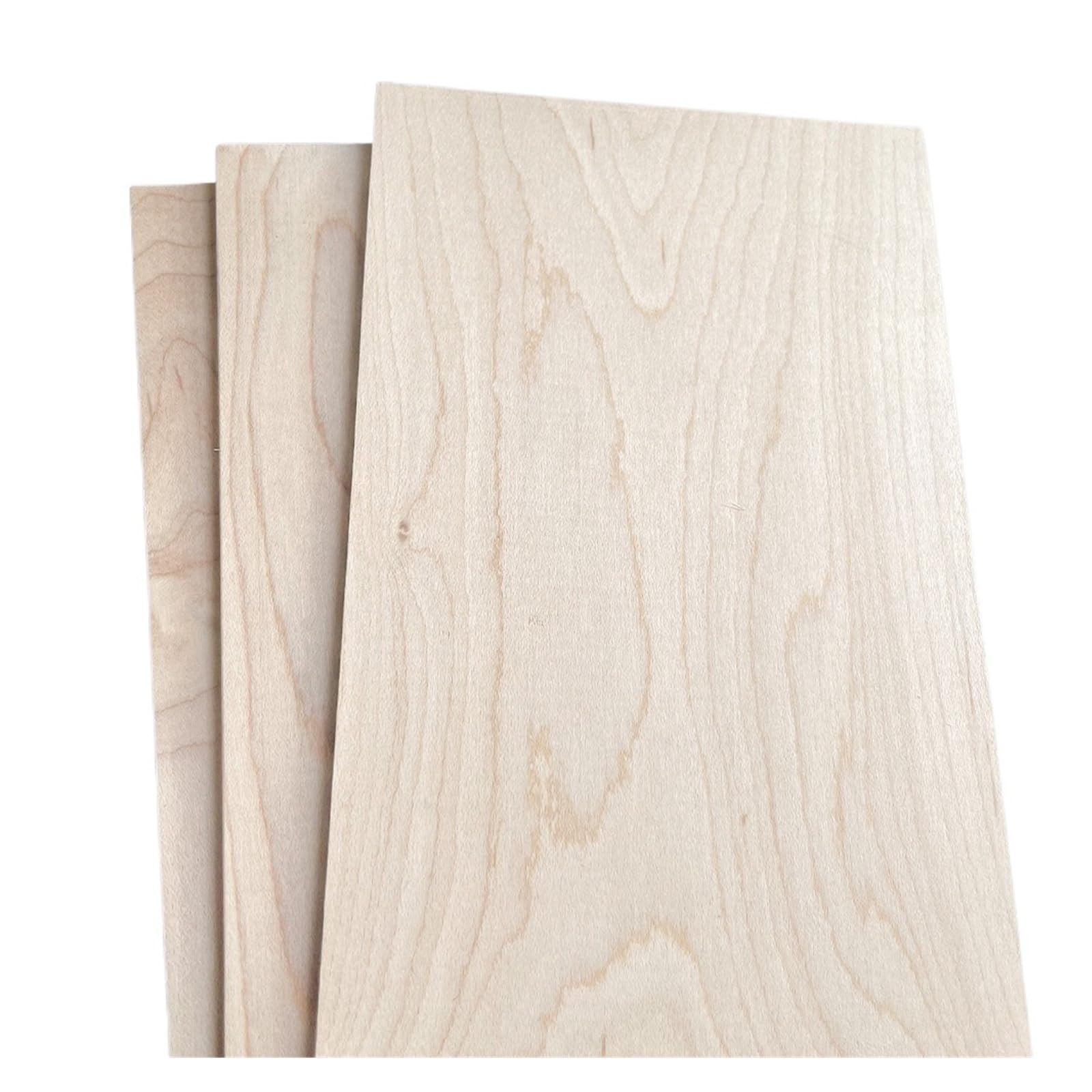 2 placas de madera maciza de arce hechas a mano, carpintería, bricolaje, casa, barco, avión, barco, modelo, juguetes, manualidades, palos de madera (10 x 20 cm, 10 vástagos de 12 mm)