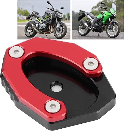 Miniatura 9 de Aramox Almohadilla de pie de motocicleta para motocicleta, placa de soporte lateral, almohadilla de extensión de aleación de aluminio KSP 106, juego
