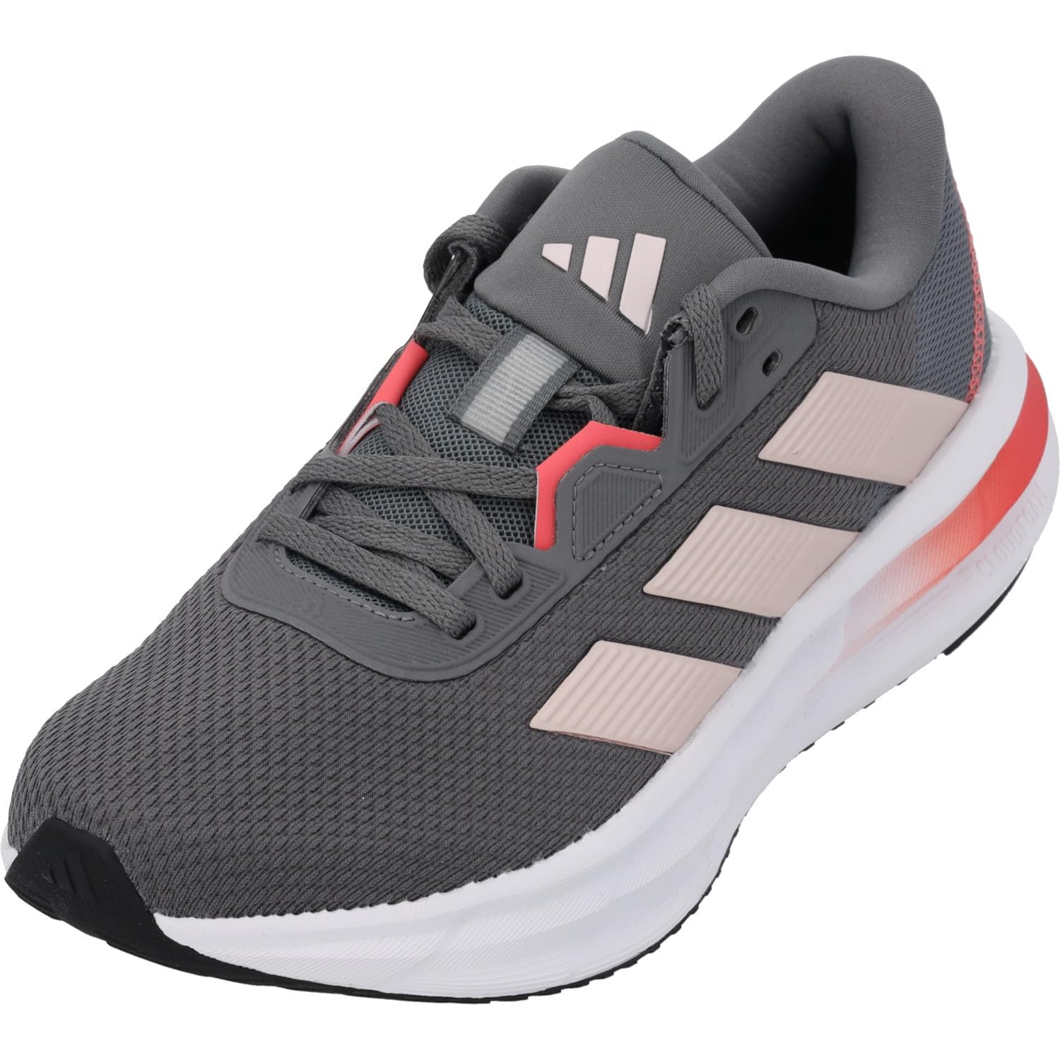 adidas Damen Galaxy 7 Running Shoes, Grey Four/Sandy pink/preloved Scarlet, 44 EU