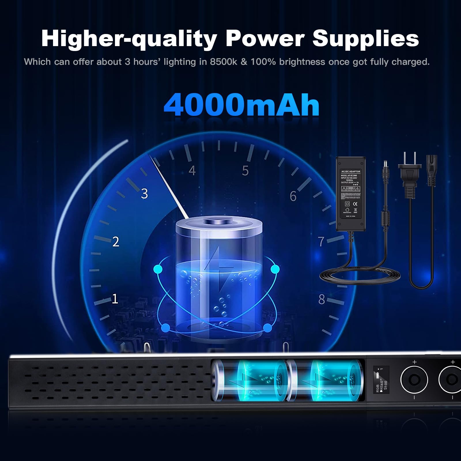 soonpho Soonpho Video Light Stick Tubo luminoso LED RGB per Studio 2500K-8500K CRI≥97 TLCI≥97
