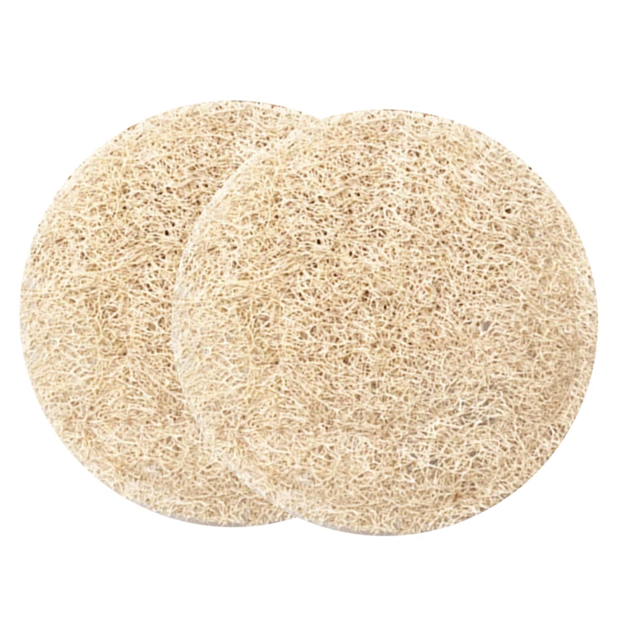 Alipis 10pièces sous-Verres Loofah Design Anti-dérapants Sets De Tapis De Tasse Ronds Isolés Et Résistants Chaleur Parfaits pour Maison Le Bureau Restaurants