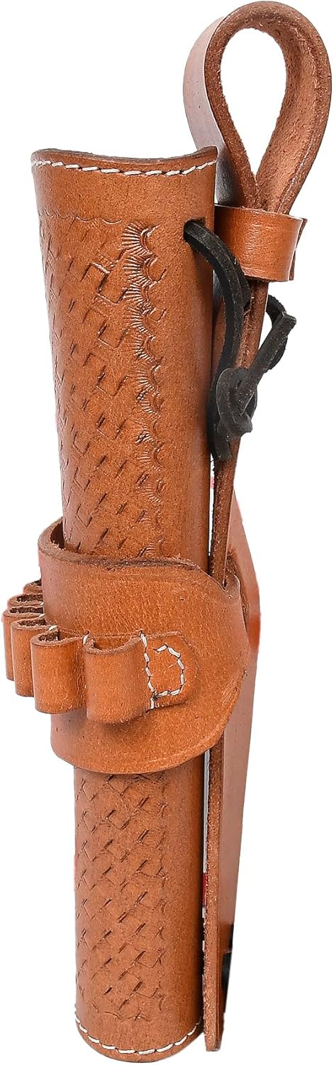 Western Leather Holster for Colt Army & Heritage Rough Rider | Cowboy-Style Revolver Holster with Ammo Loops | Fits Right-Handed