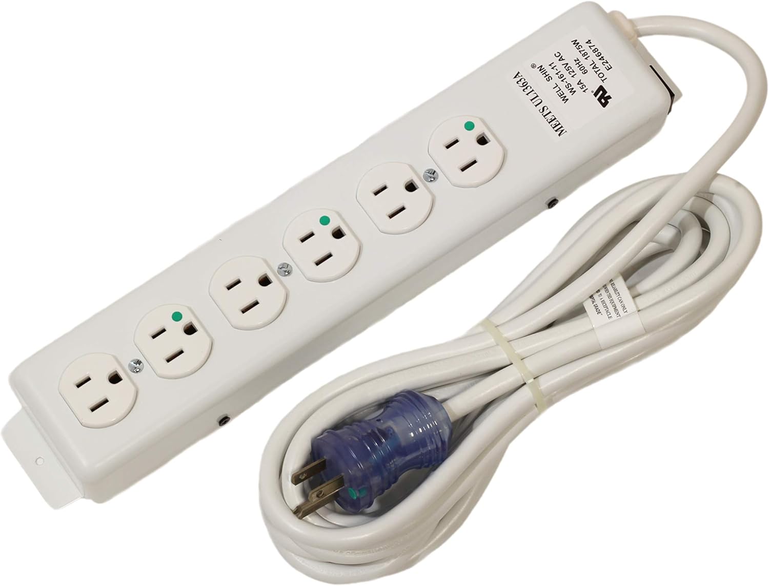 AC WORKS Medical Hospital Grade Power Strip Meets UL 1363A