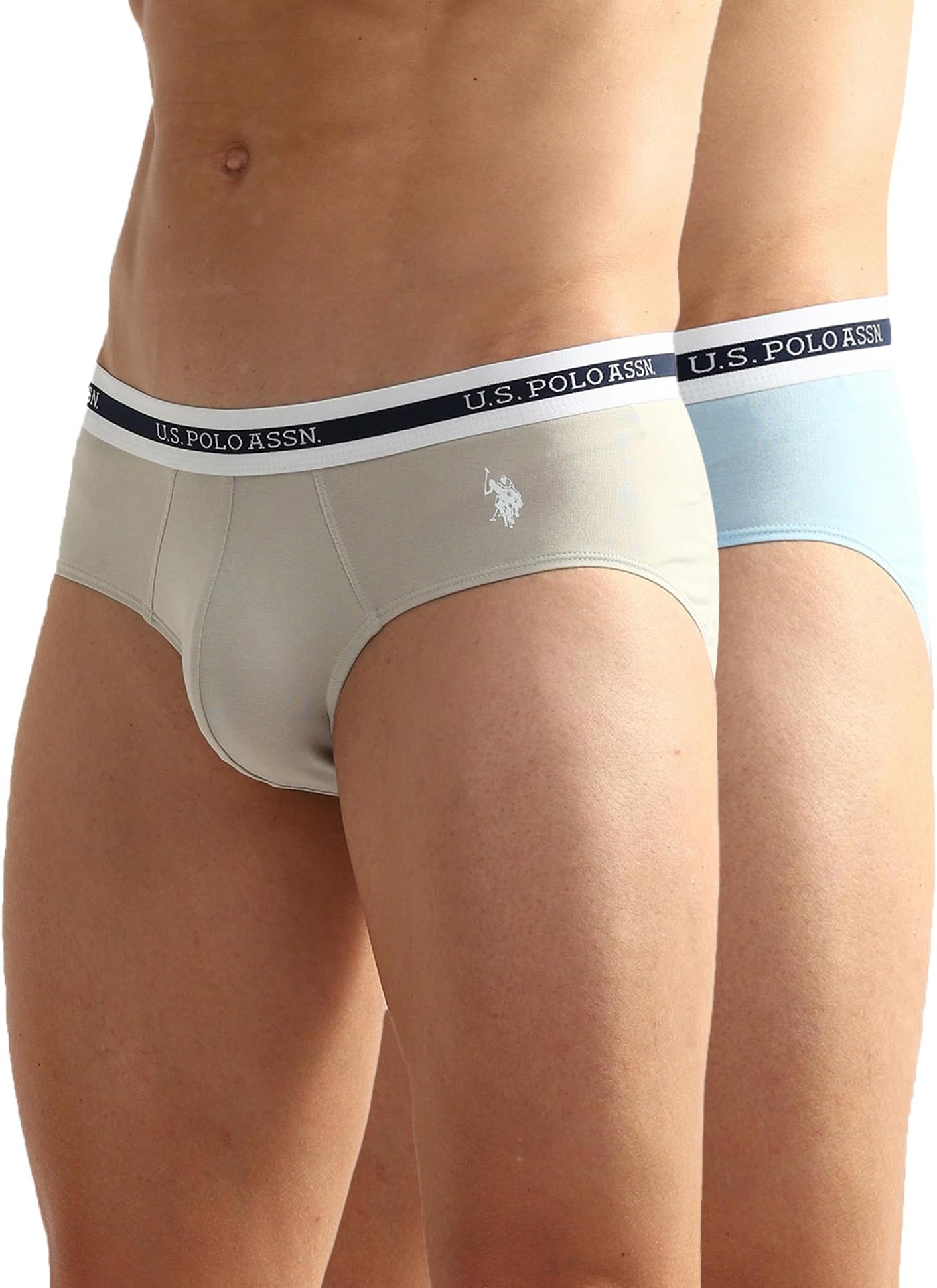 U.S. POLO ASSN. Men's Cotton Blend Classic Solid Briefs