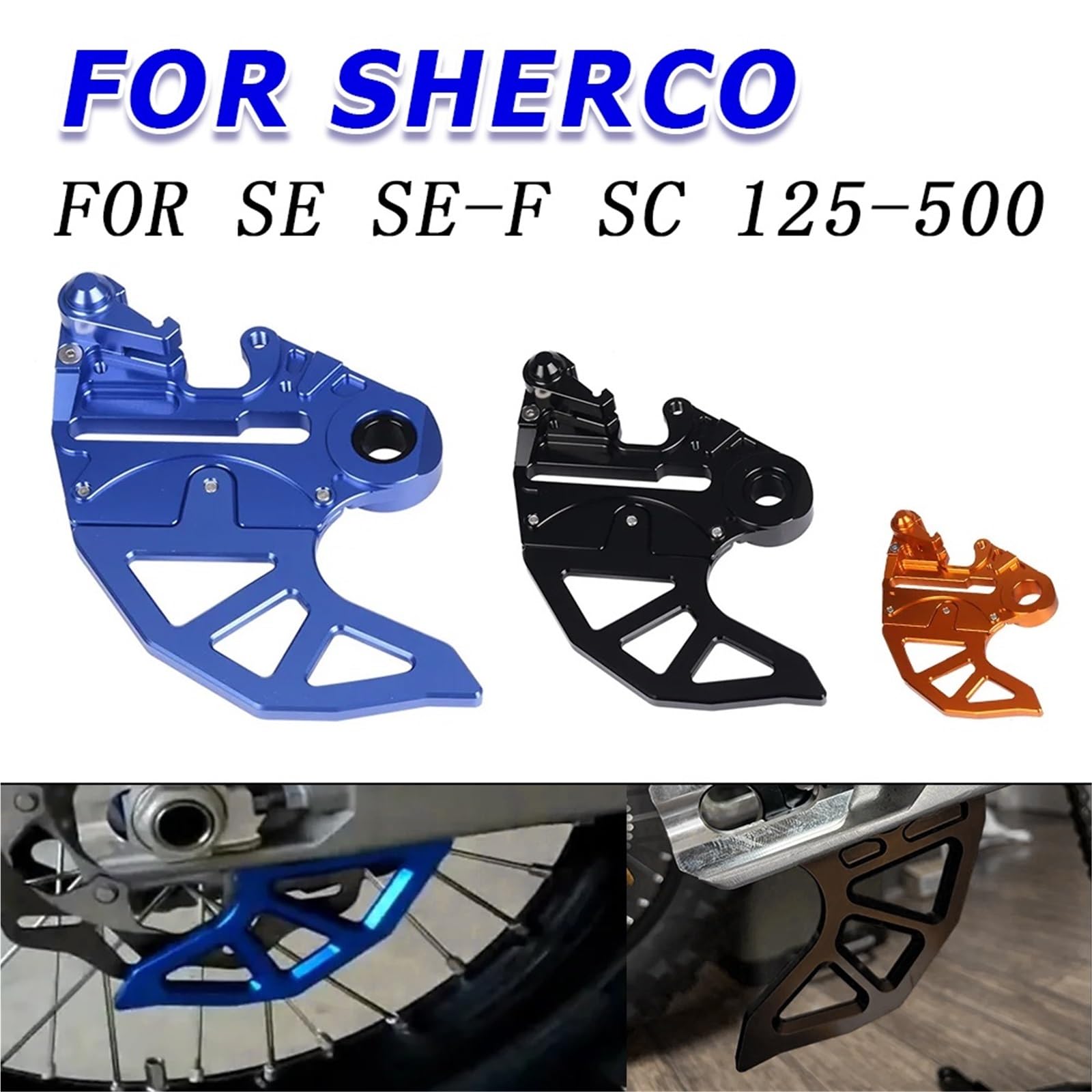 Osłona Dekoracyjna Tarczy Pasuje do Sherco 300SE R 250SE R SE SEF SE-F SC 125 250 300 450 500 R Oś tylna Osłona tarczy hamulcowej Ochraniacz(C)