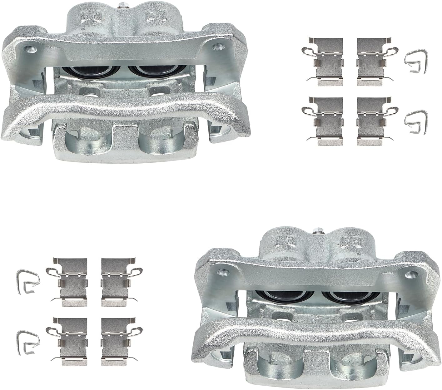 Autoround 19B6274 19B6275 Front Brake Calipers w/Bracket Fit for Toyota Highlander 2010-2019 / Sienna 2011-2020, Lexus RX350 2010-2015, Both Driver Passenger Side