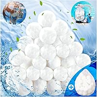 Vista 1 de Bolas de filtro de piscina de 3.5 libras para filtro de arena, filtro de fibra reutilizable para piscinas, tanques de peces, alternativa a