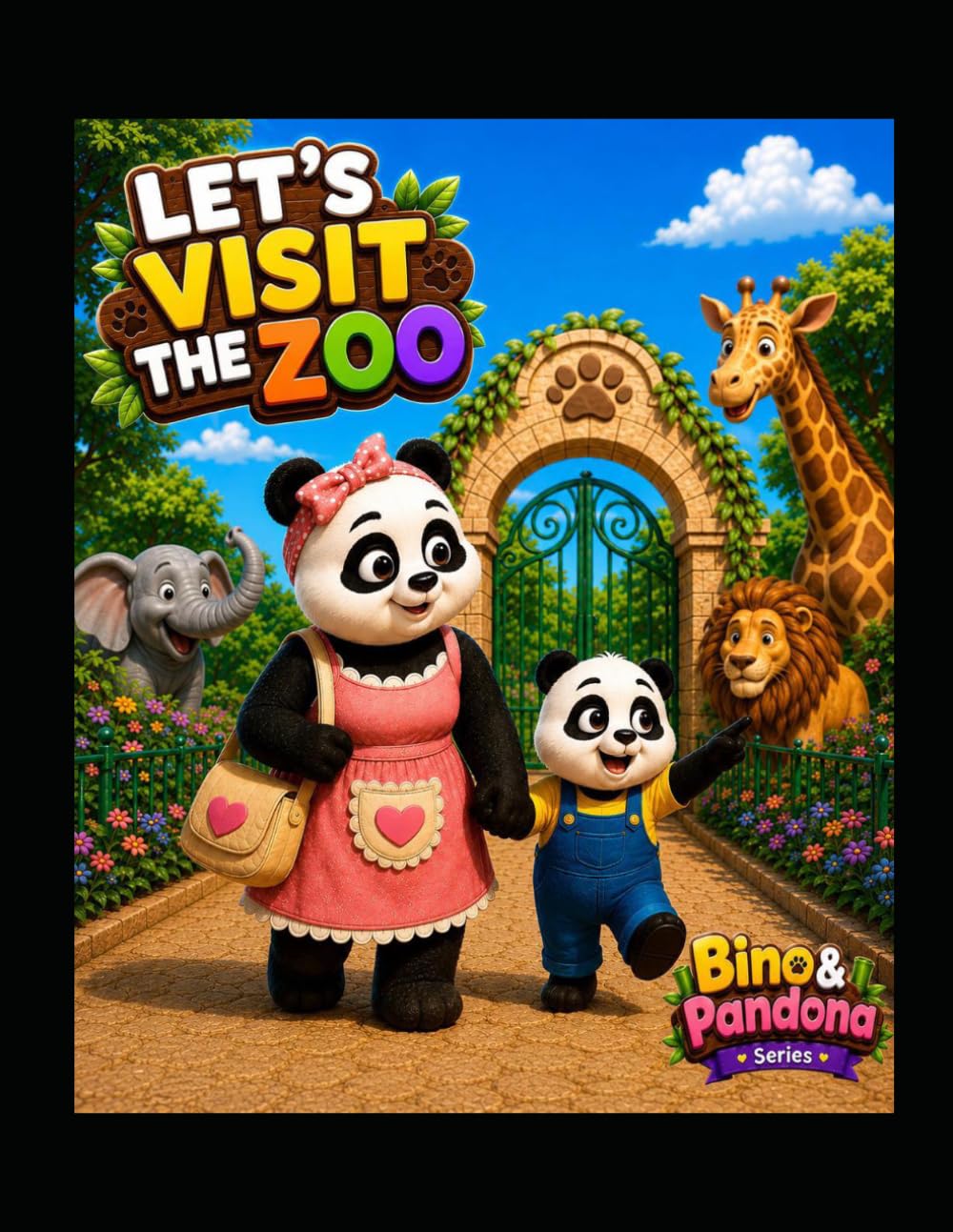 Let’s Visit the Zoo: A Fun Coloring Adventure with Bino & Pandona