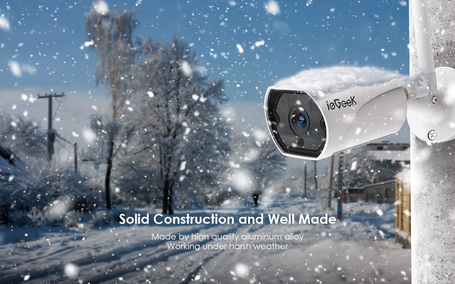 Free Shipping 🛒 Outdoor Security Camera, Wireless WiFi Home IP Surveillance Camera with IP66 Waterproof, 1080P, 30m IR Night Vision, Two-Way Audio, Smart Motion Detection, Remote View-iOS, Android, PC Holiday Deals 🛒 Outdoor Security Camera, Wireless WiFi Home IP Surveillance Camera with IP66 Waterproof, 1080P, 30m IR Night Vision, Two-Way Audio, Smart Motion Detection, Remote View-iOS, Android, PC