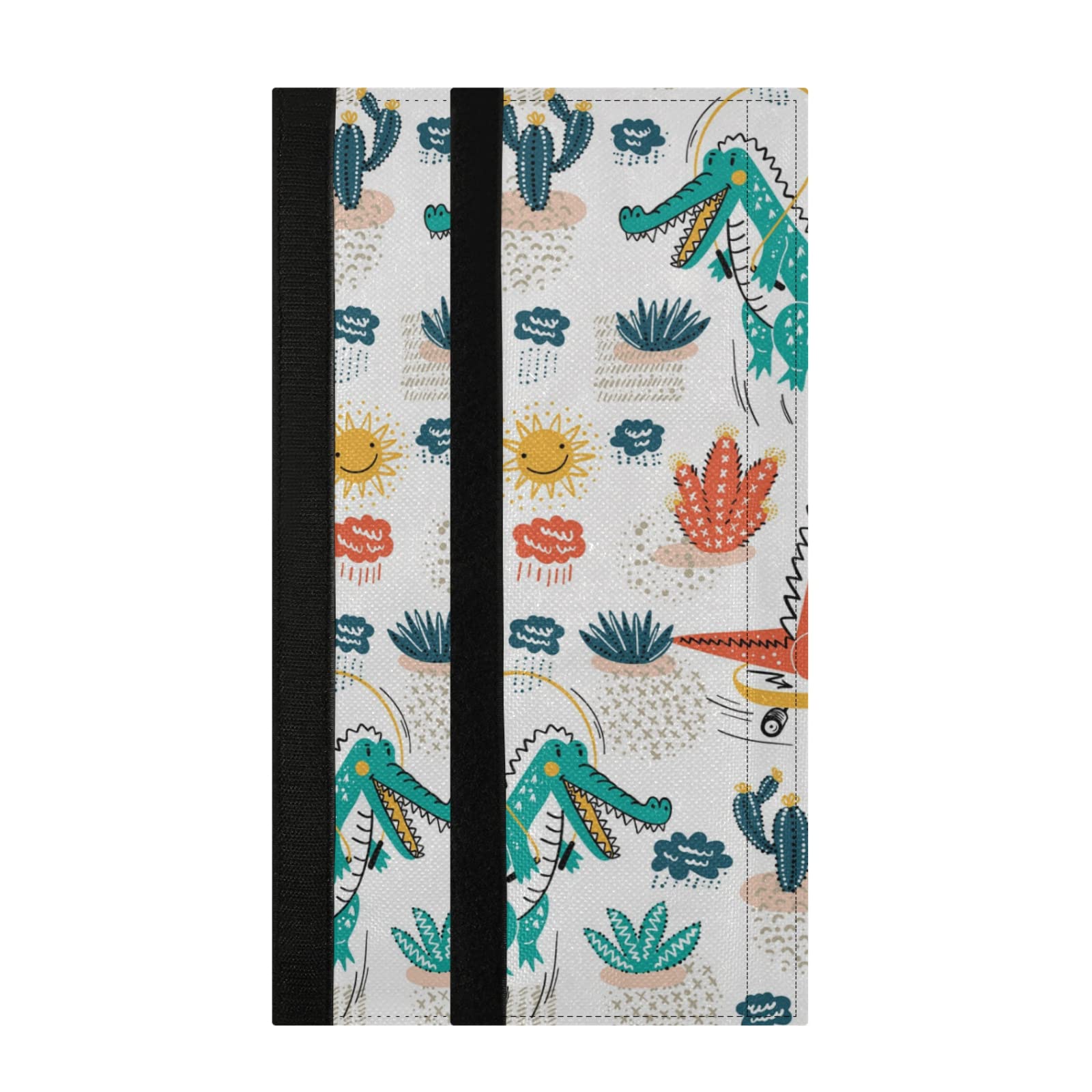 xigua Cute Crocodile Pattern Refrigerator Door Handle Covers,Keep Kitchen Appliance Clean for Smudges, Fingerprint, Drips & Oil Stain (2pcs)