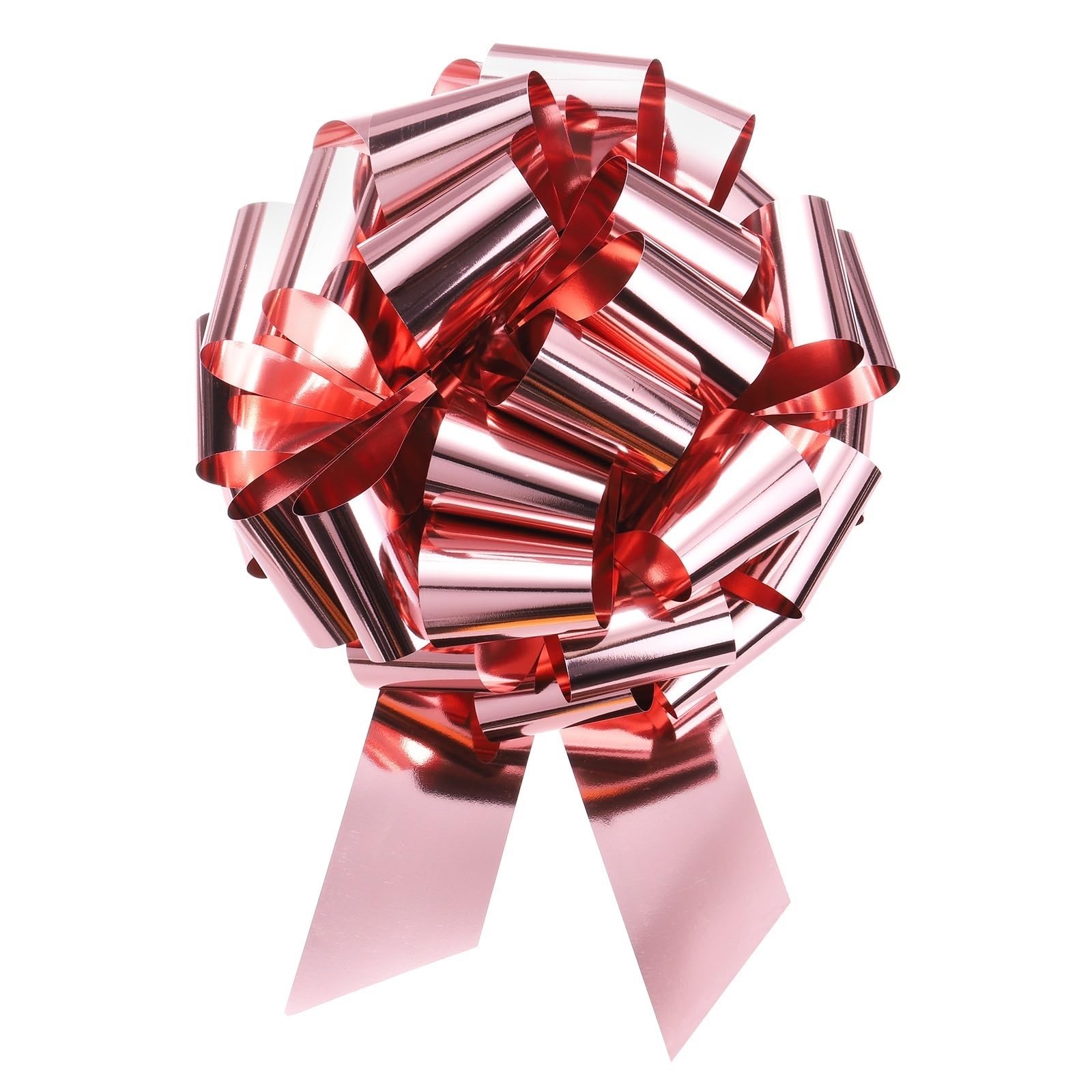 Xinglongs Bows for Gift Wrapping 18Inch Large Pull Bow Christmas Metallic Ribbon Pink