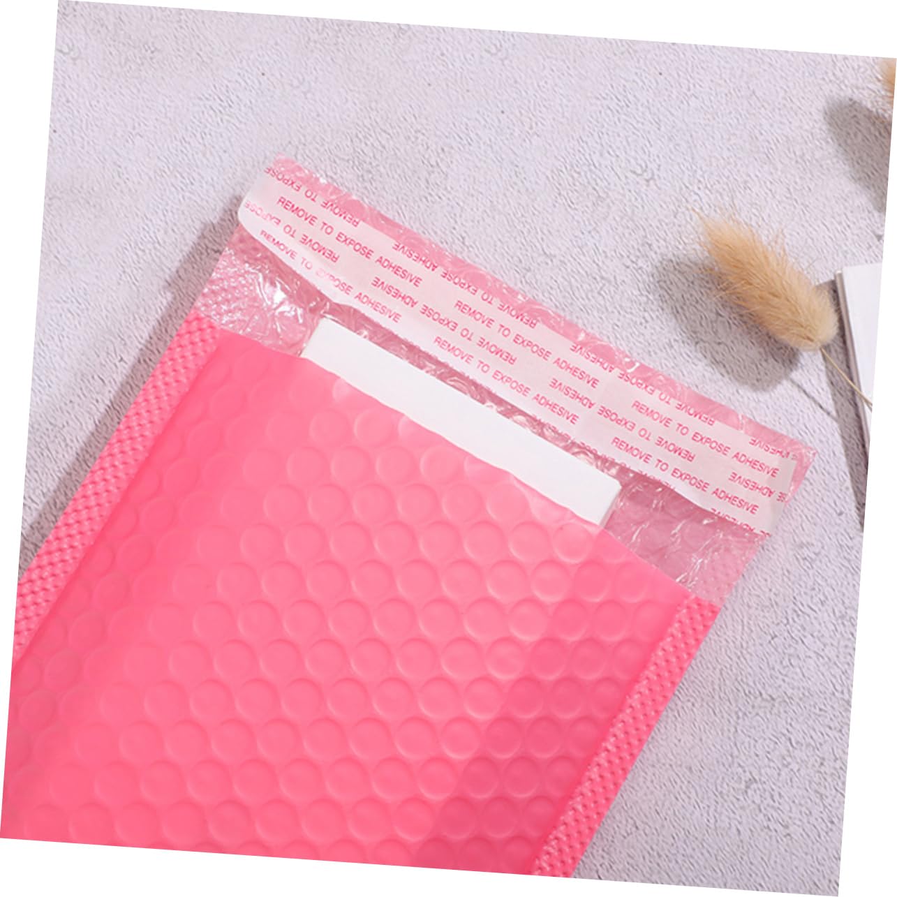 Enveloppes D'expédition Matelassées Pe Rose 100 Pièces,