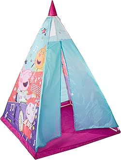 John Original Teepee Play Tent Playhouse Peppa Pig with Plastic Poles, 72807