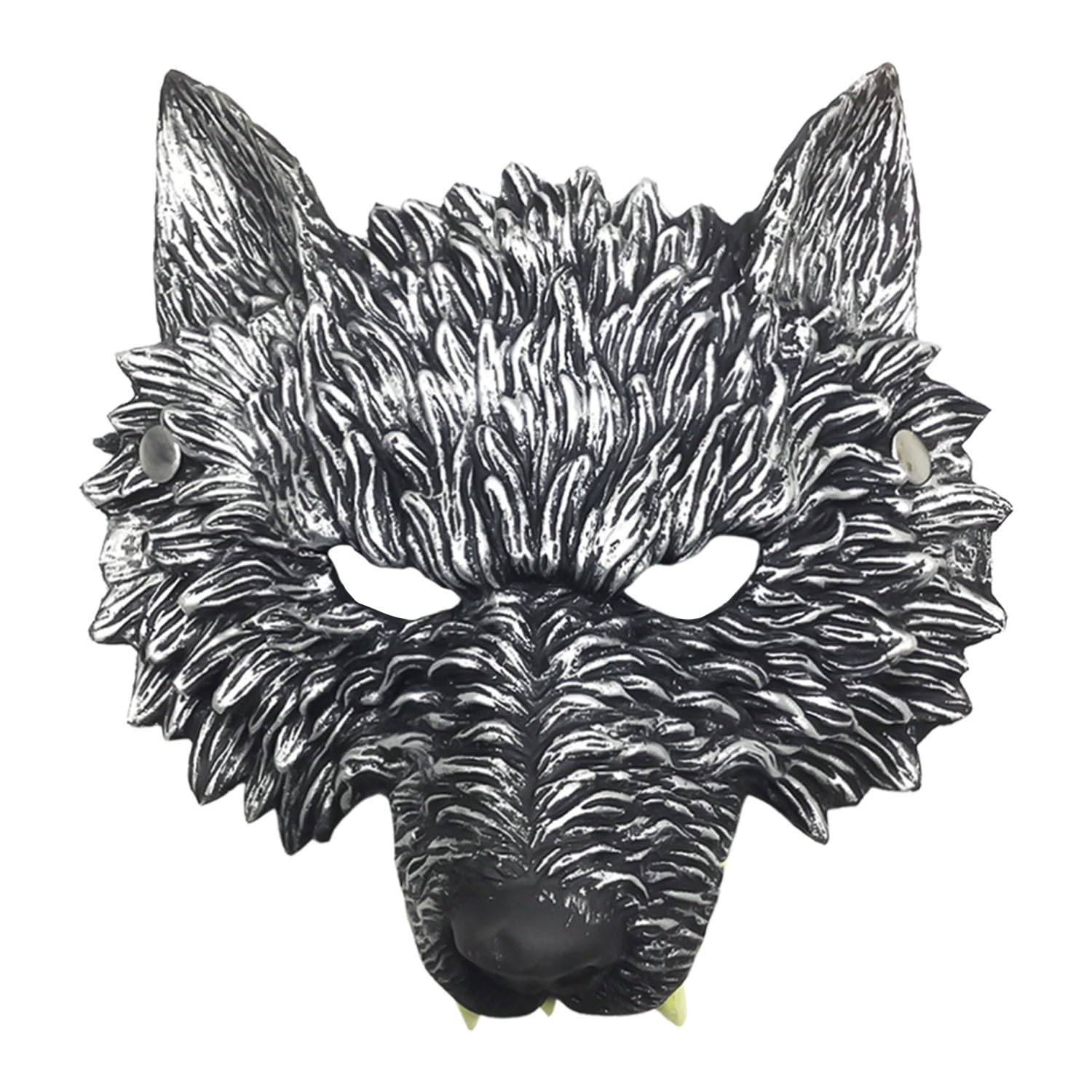 USHXVG Wolf Mask - Animal Costume Accessory for Masquerade Carnival, Cosplay - Plastic Prop for Party Banquet or Dance
