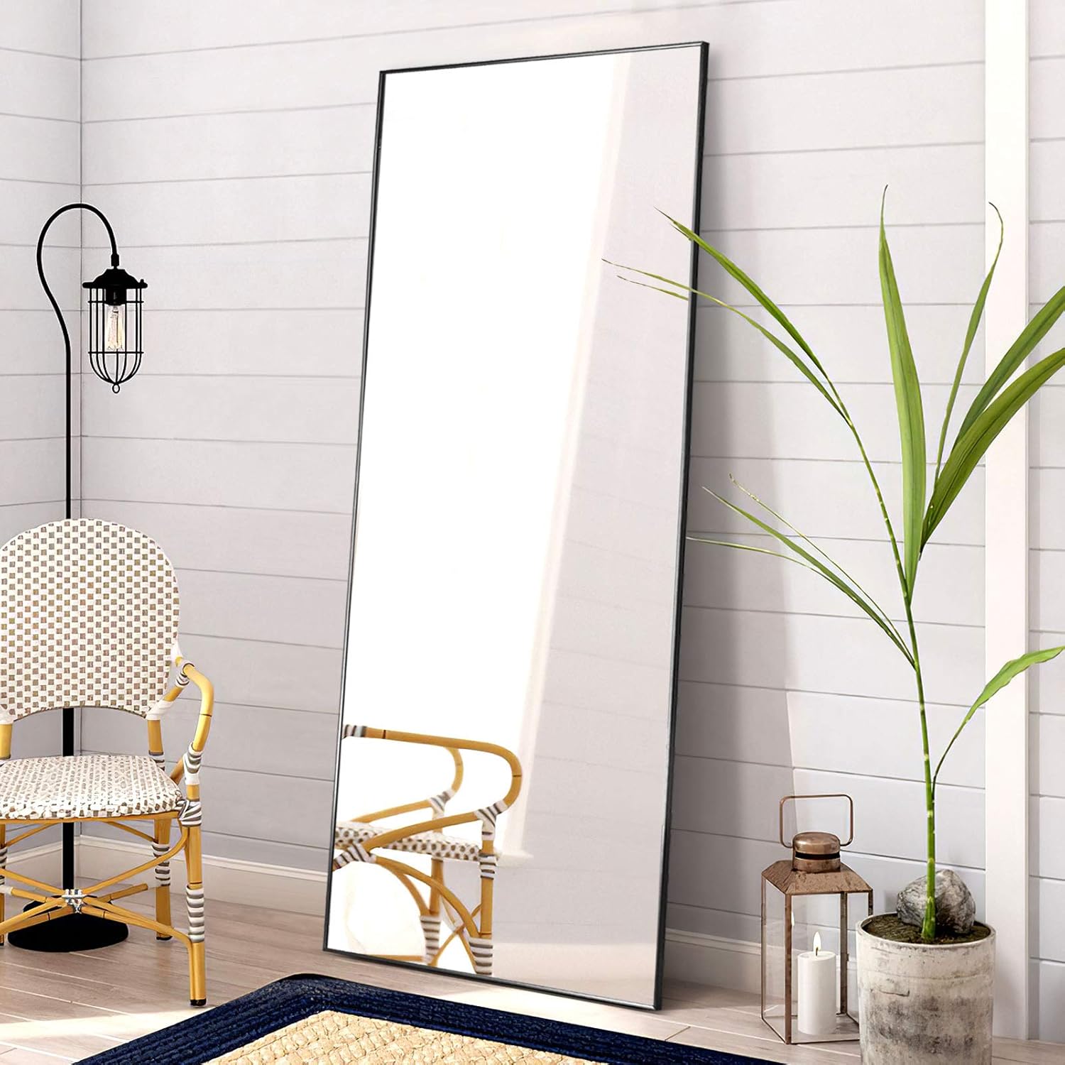 NeuType Full Length Mirror, 55" x 20" Aluminum Alloy Frame