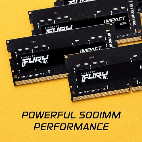 Miniatura 3 de Kingston FURY Impact - Kit de memoria para portátil DDR4 CL20 de 32 GB (2 x 16 GB) 3200 MTs  Intel XMP  AMD Ryzen  Plug n Play  Bajo consumo de
