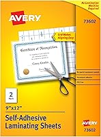 Vista 9 de Hojas de laminado transparentes Avery, 9 x 12 pulgadas, adhesivo autoadhesivo permanente, 10 hojas de laminado autoadhesivo, excelentes