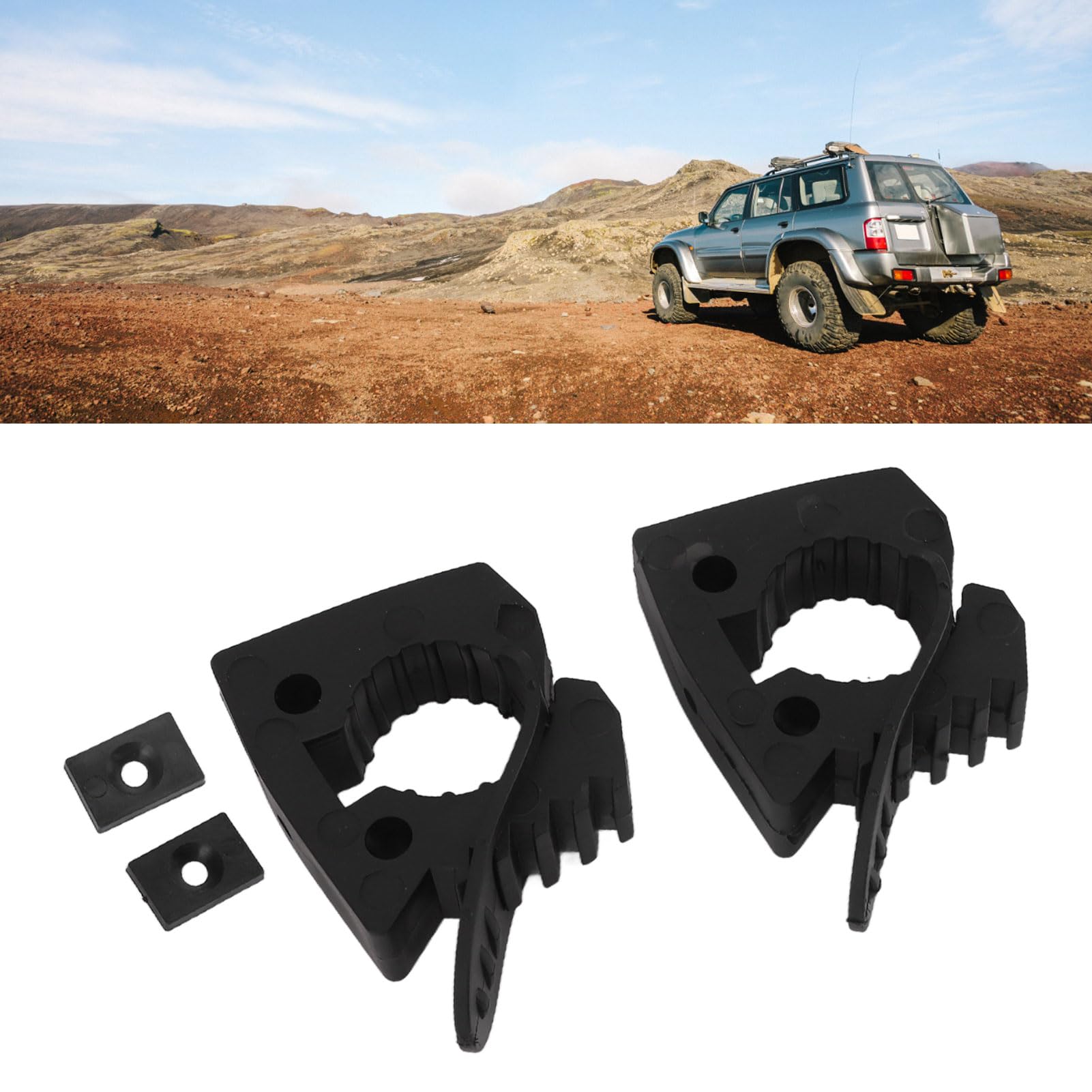 Quick Release Rubber Clamps - Heavy Duty Shovel & Tool Holders For Trucks & ATVs