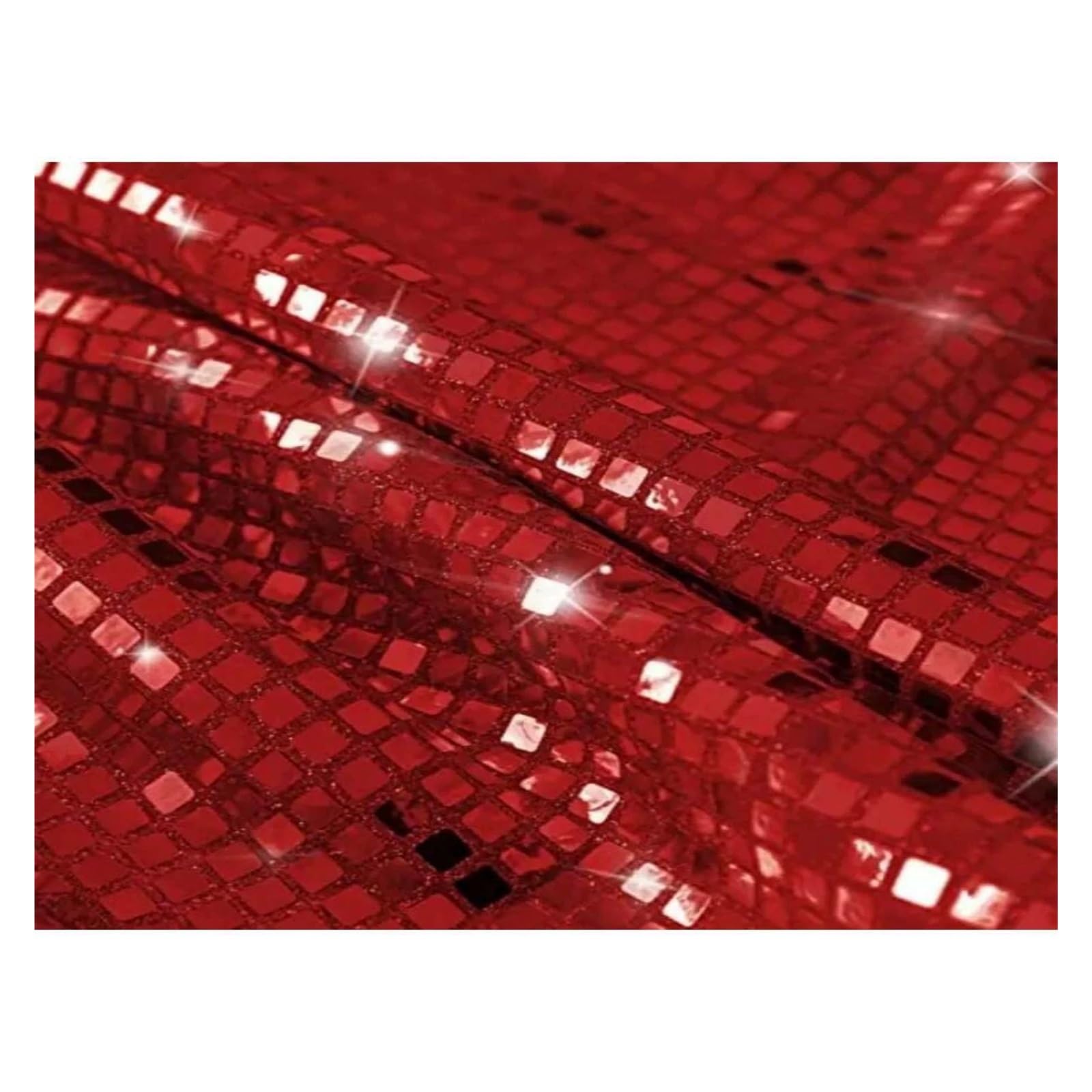 Disco Table Runner Glitter Disco Party Table Runner Mirror Retro Theme Ball Decor Birthday Bachelorette Dance Supplies(Red,30x180cm)