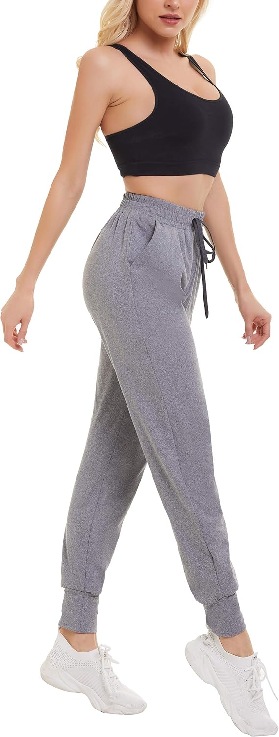 3 Pack Sweatpants for Women-Womens Joggers with Pockets Athletic Leggings for Workout Yoga Running - Image 3