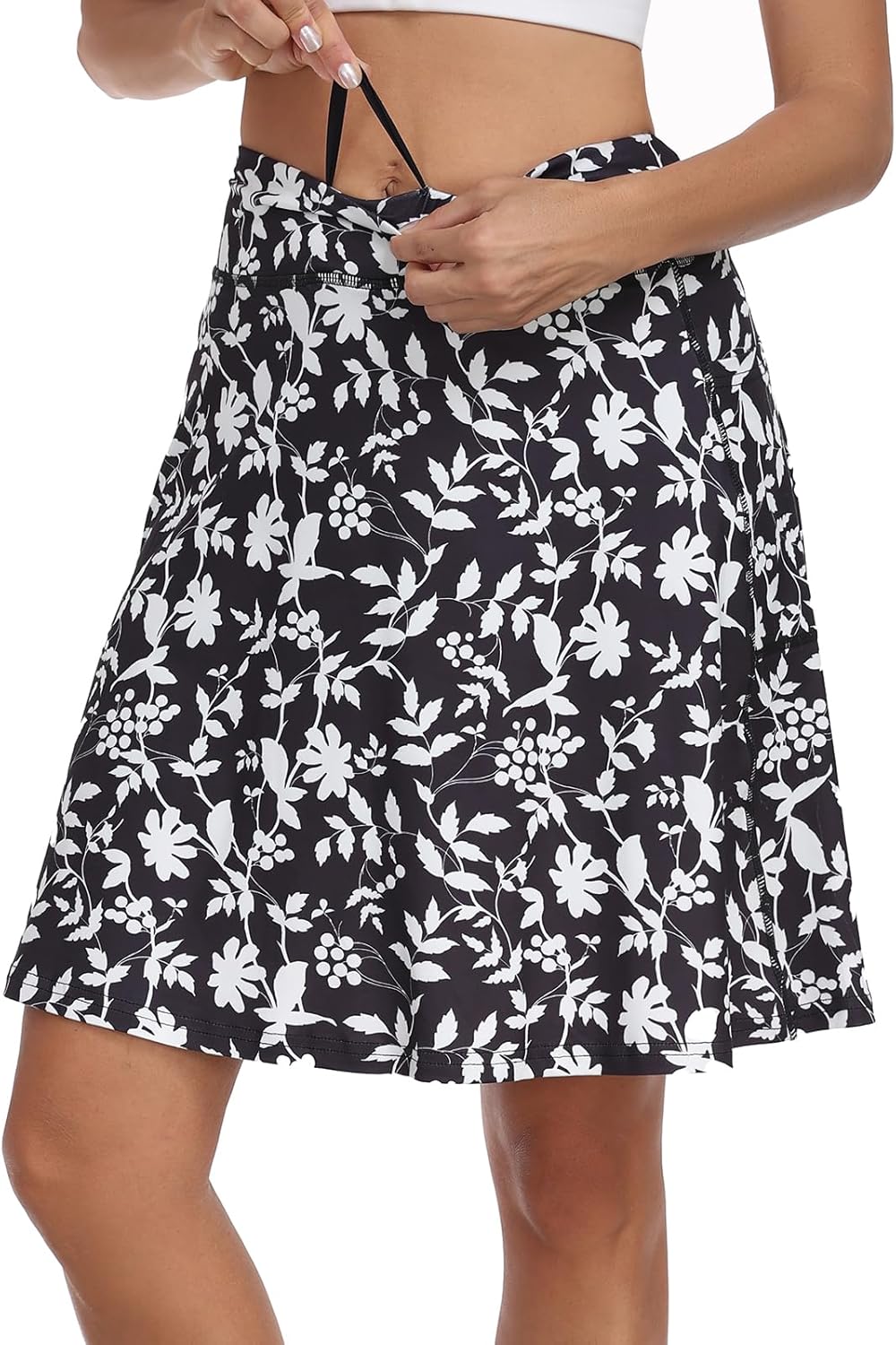 KORALHY Golf Skorts for Women 20" Knee Length Skirt with Built-in Shorts & 4 Pockets for Tennis, Athletic, Casual Wear - Image 2