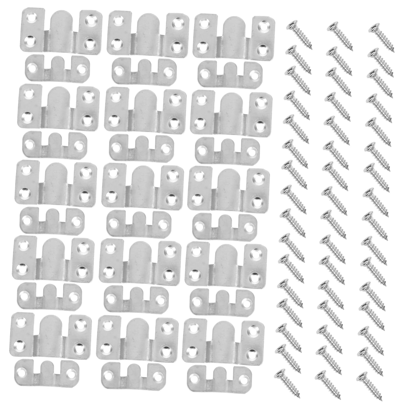 Vis de fixation pour photos et grands tableaux avec crochets miroirs inclinables robustes