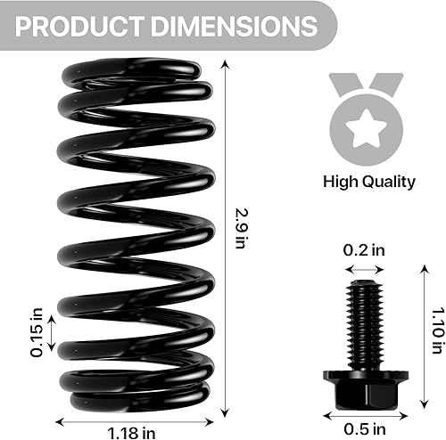 Miniatura 2 de LBB-Parts Muelles de compresión para asiento de tractor GX20486 mejorado para John Deere LA120 LA125 LA130 LA135 LA145 LA150