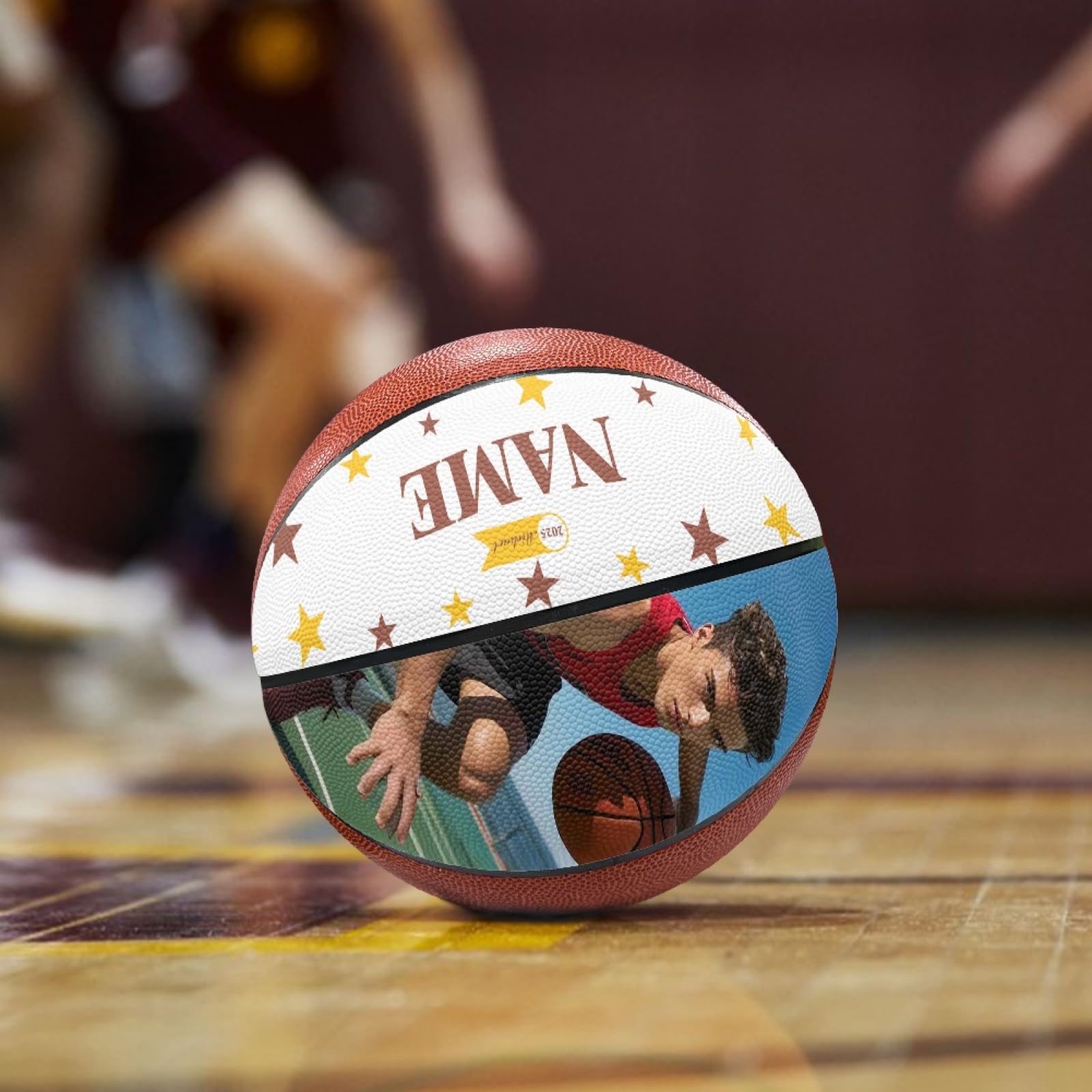 Pallone da basket personalizzato | Pallone da basket personalizzato con nome/foto | Regalo per compleanni, lauree, Natale | Ideale per gli appassionati di basket e gli allenatori