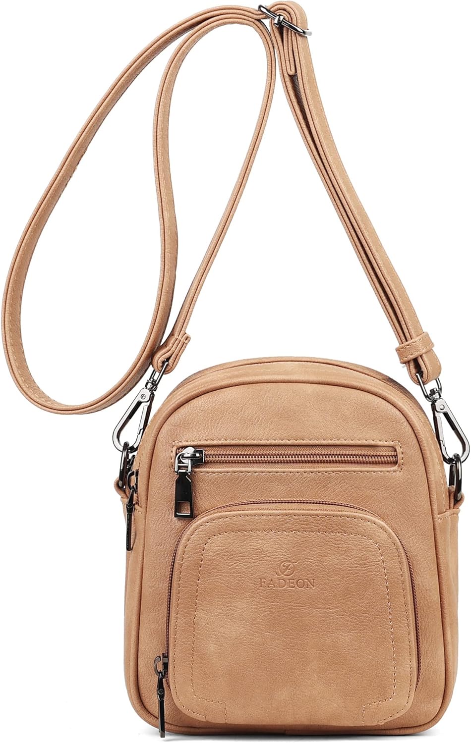 FADEON Small Purses for Women Crossbody Bags, Designer PU Leather Mini Cross Body Purse Travel Shoulder Bag Card Slots - Image 9